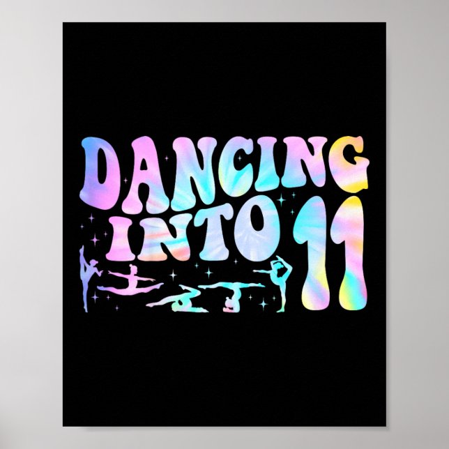 Poster Crianças Dançando Em Balas De Aniversário De 11 De (Frente)
