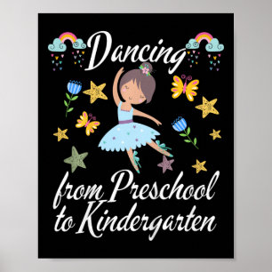 Poster Crianças Dançando No Jardim De Infância Ballerina
