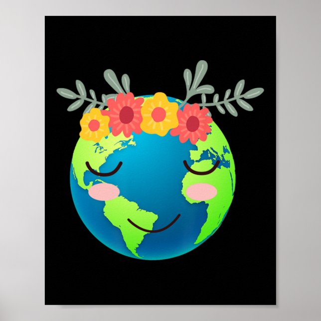 Poster Crianças Dão Ideia Dia da Terra (Frente)