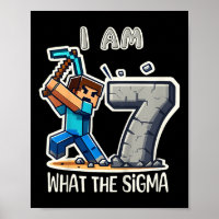 Crianças de 7 anos Sigma Pixel Art Mineração do Jo