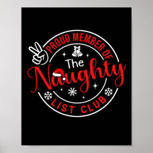 Poster Crianças De Natal Orgulhoso Membro Da Lista Malvad