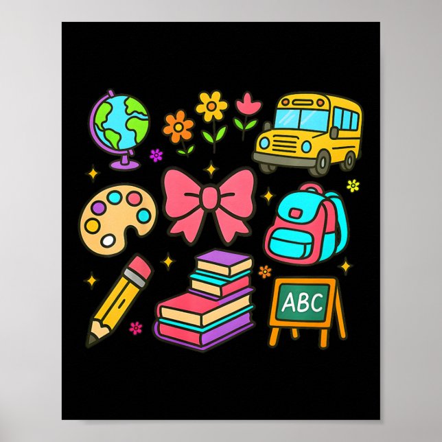 Poster Crianças de Volta à Escola Coquette  (Frente)