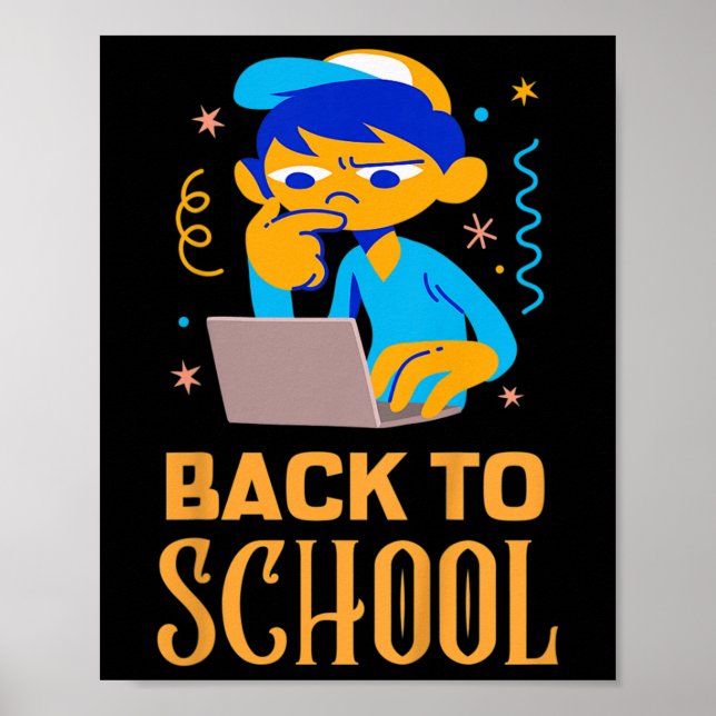 Poster Crianças De Volta Às Roupas Da Escola De Volta Às  (Frente)