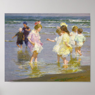 Poster Crianças Descarregadas por Edward Henry Potthast
