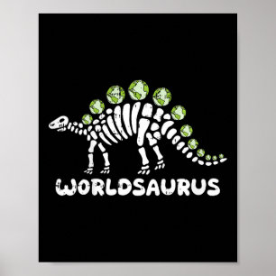 Poster Crianças Dinossauro Terra Dia Ambiente Hoje