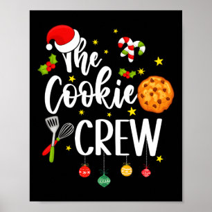 Poster Crianças do Cookie Crew de Natal cozinhando cozinh