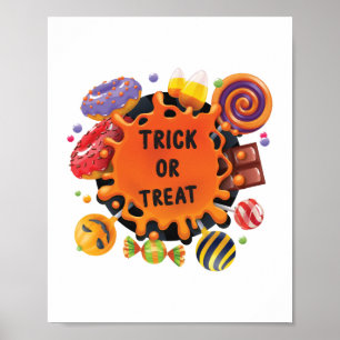 Poster crianças do halloween