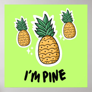 Poster Crianças e enfermeiros Eu sou Pine Wall Art