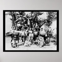 Crianças em Saigon, Vietnã do Sul 1901