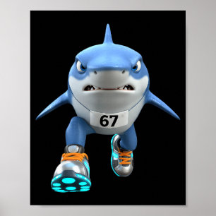 Poster Crianças Engraçadas 67 Meme Tralalero Tralala Corr