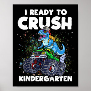 Poster Crianças Estou Pronta Para Esmagar O Monstro Do Ja
