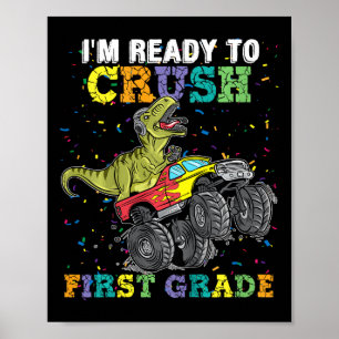Poster Crianças, estou pronto para esmagar o caminhonete
