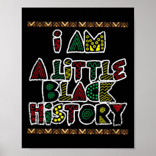 Poster Crianças Eu Sou Pequeno Mês da História Negra Cor