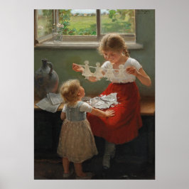 Poster Crianças Fazeres Silhuettes (Crianças Cutes Brinca