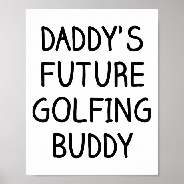 Poster Crianças Futuro Parceiro de Golfe do Papai Golfe  (Frente)