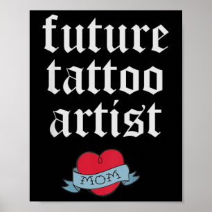 Poster Crianças Futuro Tatuagem Artista Crianças Toddler 