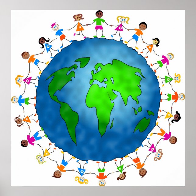 Póster Crianças globais (Frente)