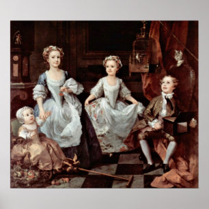 Póster Crianças Graham (retrato) por William Hogarth