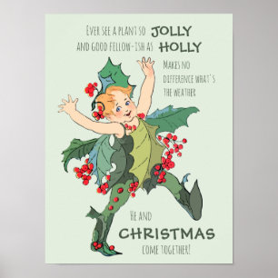Poster Crianças Holly Flower Elizabeth Gordon CC0526