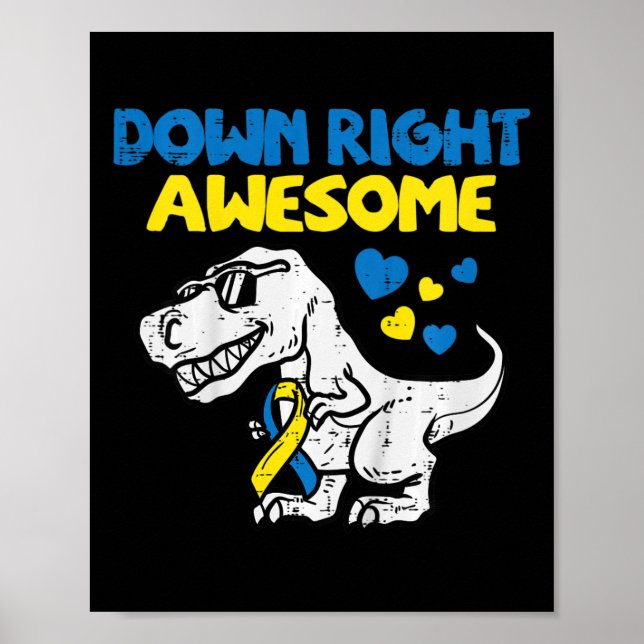 Poster Crianças Incríveis Dino Síndrome de Down Conscient (Frente)