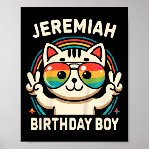 Poster Crianças: Jeremiah Birthday Boy Cat