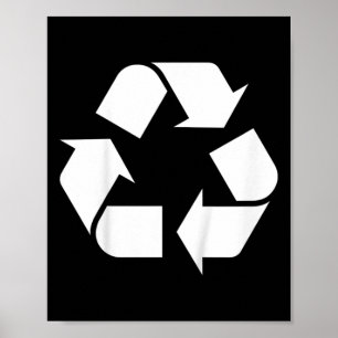 Poster Crianças Logotipo De Reciclar De Reciclagem Todler