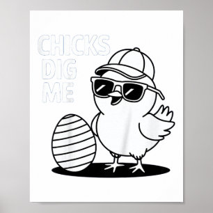 Poster Crianças Me Coloram As Galinhas Me Digo Feliz Pásc