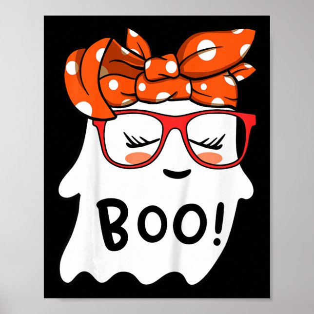 Poster Crianças Meninas Toddler Feliz Fantasma De Hallowe (Frente)