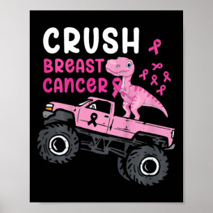 Poster Crianças Monstro Caminhão Dinossauro Esmagamento C