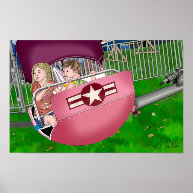 Poster Crianças na Arte Whimsical do Carnaval (Frente)