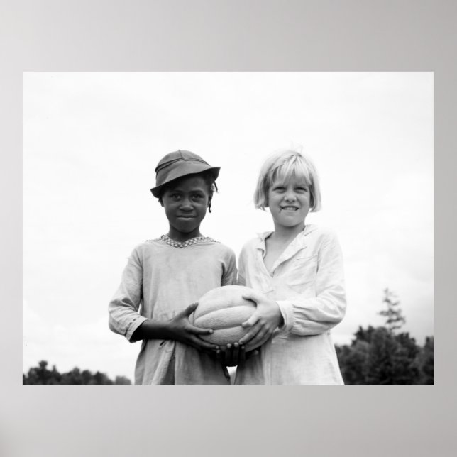 Póster Crianças na Hill House, Mississippi - 1936 (Frente)