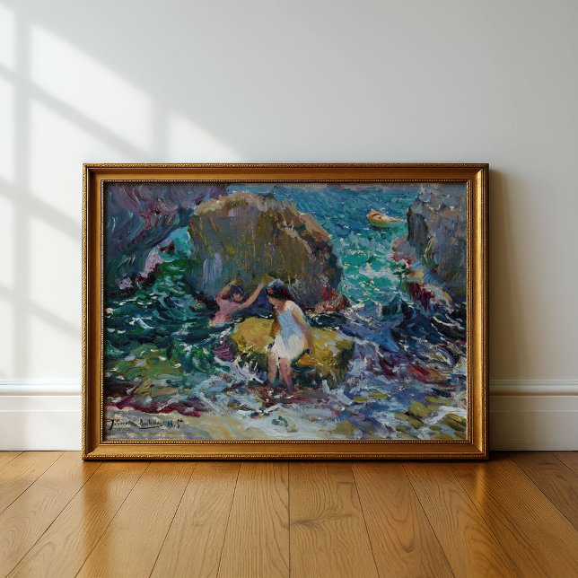 Poster Crianças na praia, Jávea | Joaquín Sorolla (Criador carregado)