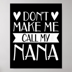 Poster Crianças não me fazem chamar minha Dia de as mães