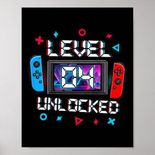 Poster Crianças Nível 4 Desbloqueadas Jogador 4º Encontro