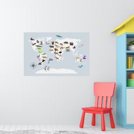 Poster Crianças - O Mundo dos Animais