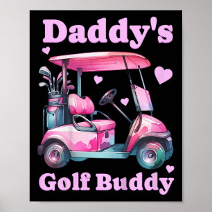 Poster Crianças Pai Golf Buddy Girl Carrinho Padre Daug