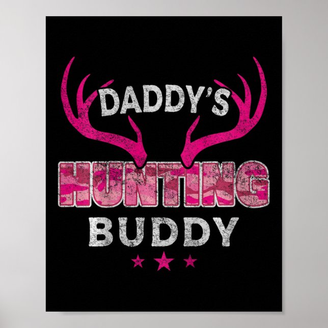 Poster Crianças Pais Caçando Camo Engraçado Buddy Fut (Frente)