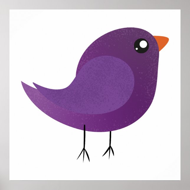 Poster Crianças, passarinho fofo (Frente)