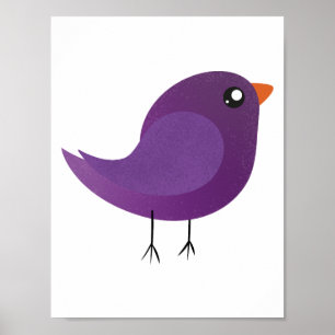 Poster Crianças, passarinho fofo
