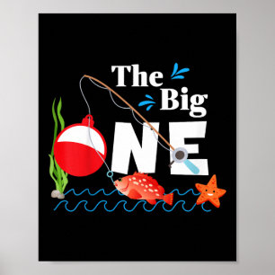 Poster Crianças Pescando O Grande Um Ano 1º Primeiro Aniv