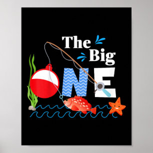 Poster Crianças Pescando O Grande Um Ano 1º Primeiro Aniv