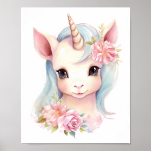 Poster Crianças Portrait Nursert de Bebê de Cute de Water