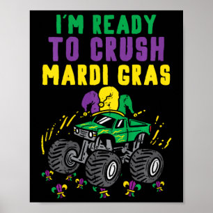 Poster Crianças Prontas Para Esmagar Carros De Caminhão M