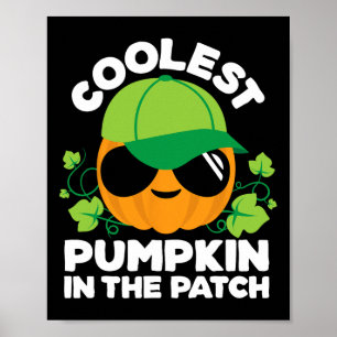 Poster Crianças Pumpkin Patch Boys ou Meninas Caem No Hal