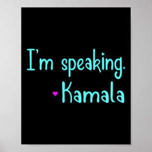 Poster Crianças que estou falando Kamala Harris Vice-insp