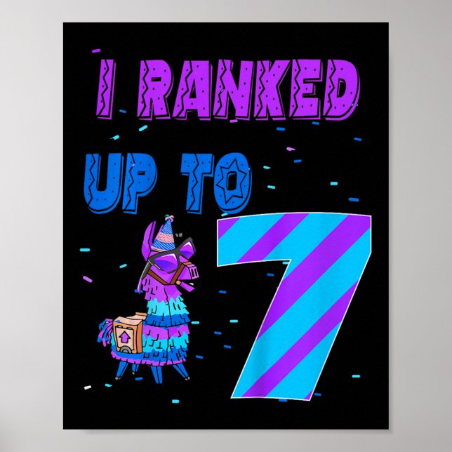 Poster Crianças que eu ranqueei até 7 Video Game 7º Anive (Frente)