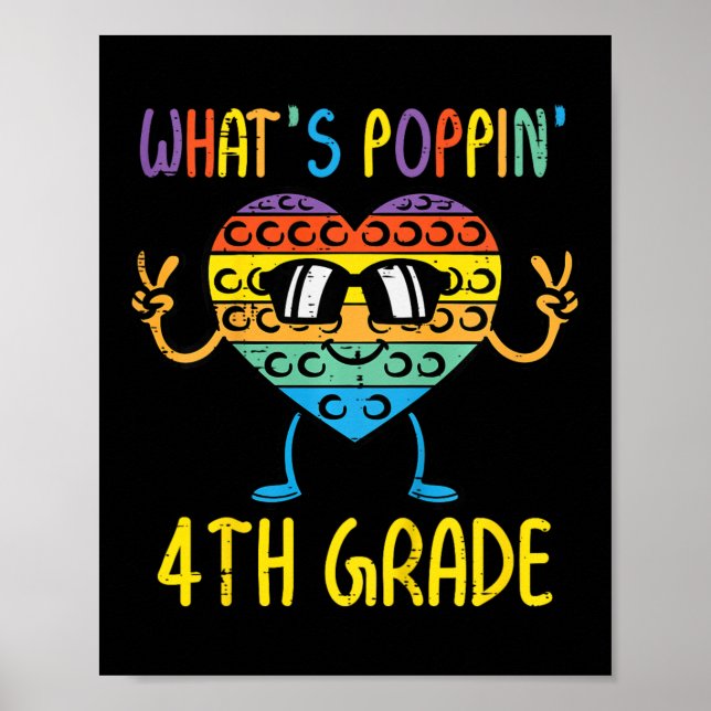 Poster Crianças Que Poppin 4º Grau Fidget Pop Fi (Frente)