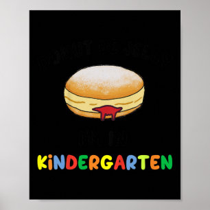 Poster Crianças Rosquinhas Estarem No Jardim Infantil De