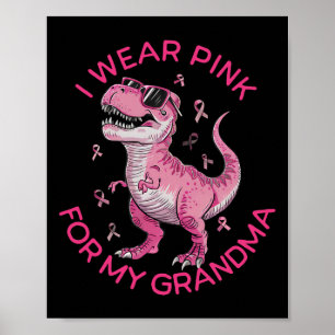 Poster Crianças Sensibilizam Cancer Eu Visto Rosa Para O