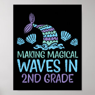 Poster Crianças Sereia Ondas Mágicas segundo Grau 2º